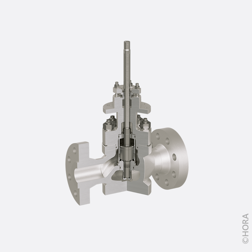Multistage Control Valve with Flanged Connection