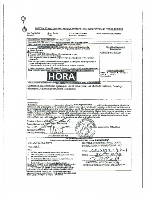CRN Certificate