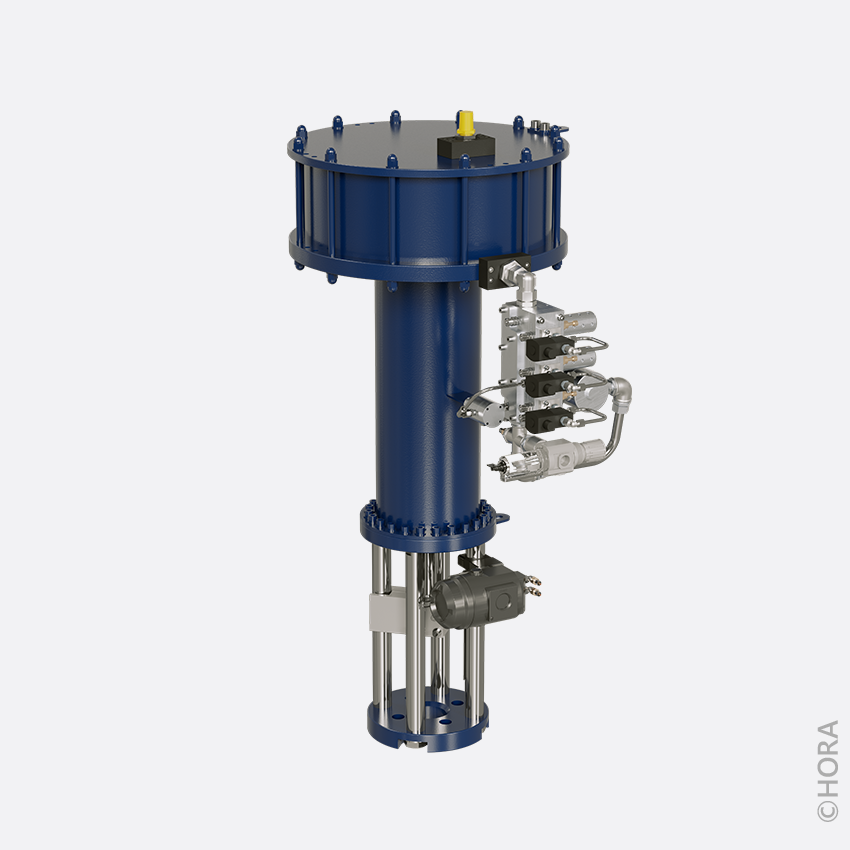 Pneumatic piston drive