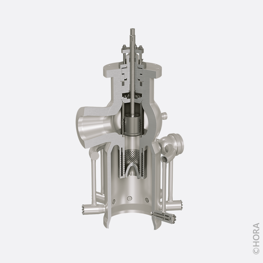Steam Conditioning Valve with Downstream Radial Type Desuperheater