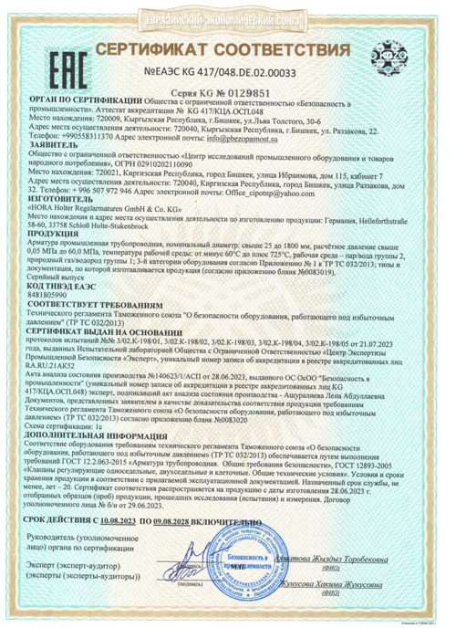 EAC Certificate